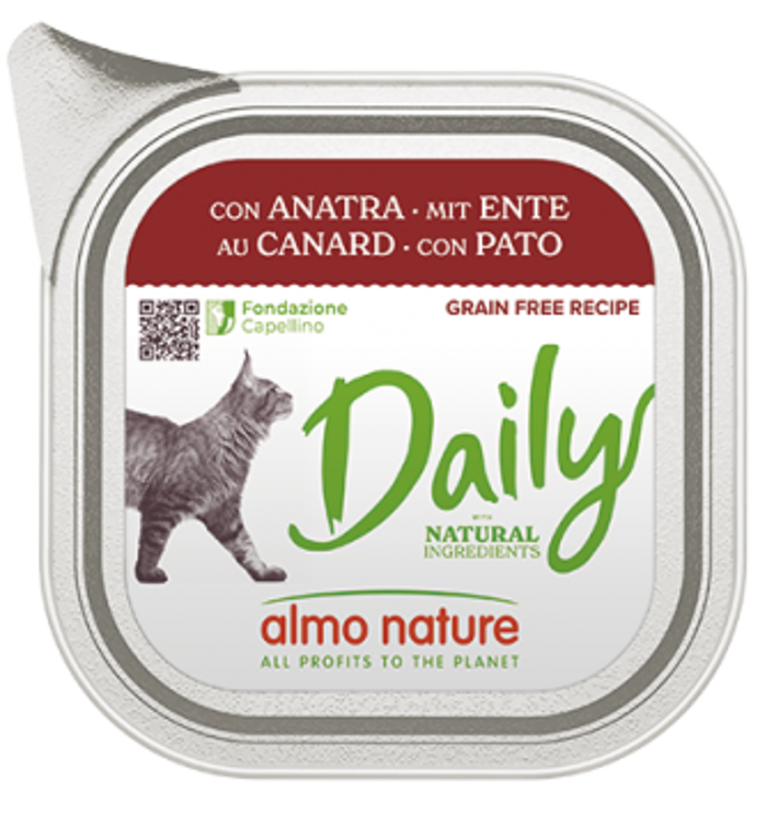 Almo Nature Grain-Free ugi Trofi Gtas se Kesedaki me Papia 100gr